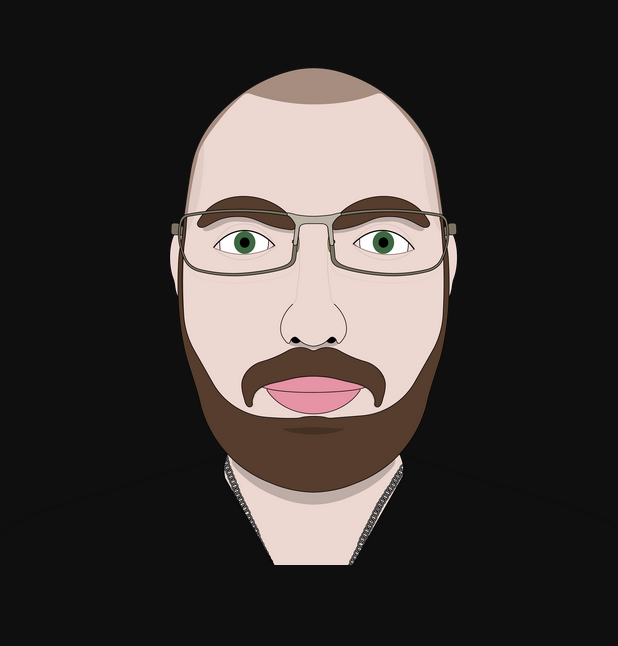 Illustrated image of my face